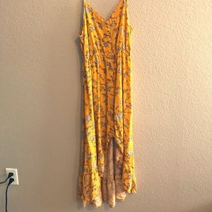 Yellow High-Low Dress
